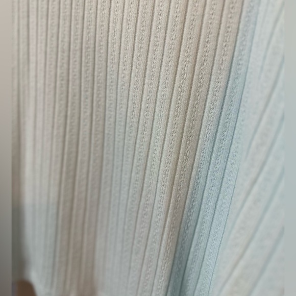 Plus size Mock Neck perforated/Pearl detailed sweater Blouse - Picture 5 of 11